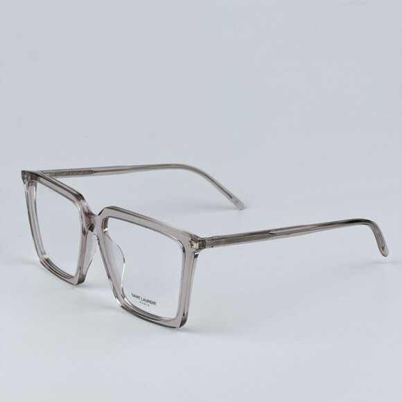 Saint Laurent SL474OPT 003 BRAND NEW Eyeglasses Transparent Nude Square Unisex - Picture 4 of 10